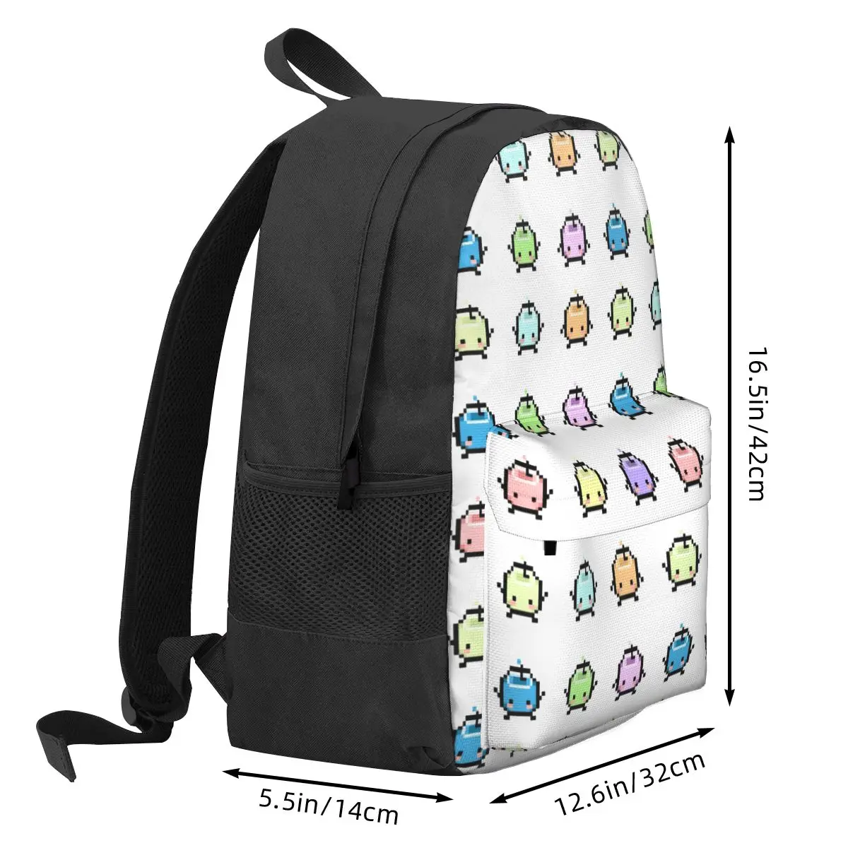 Stardew Valley Pastel Junimos Women Backpack 3D Children School Bag Video Game Computer Mochila Kids Waterproof Travel Rucksack