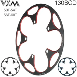 130BCD 50T-54T 56T-60T Road Bicycle Crank Set Aluminum Alloy Protective Plate Single Disc Sprocket Gear Strong Protective Cover