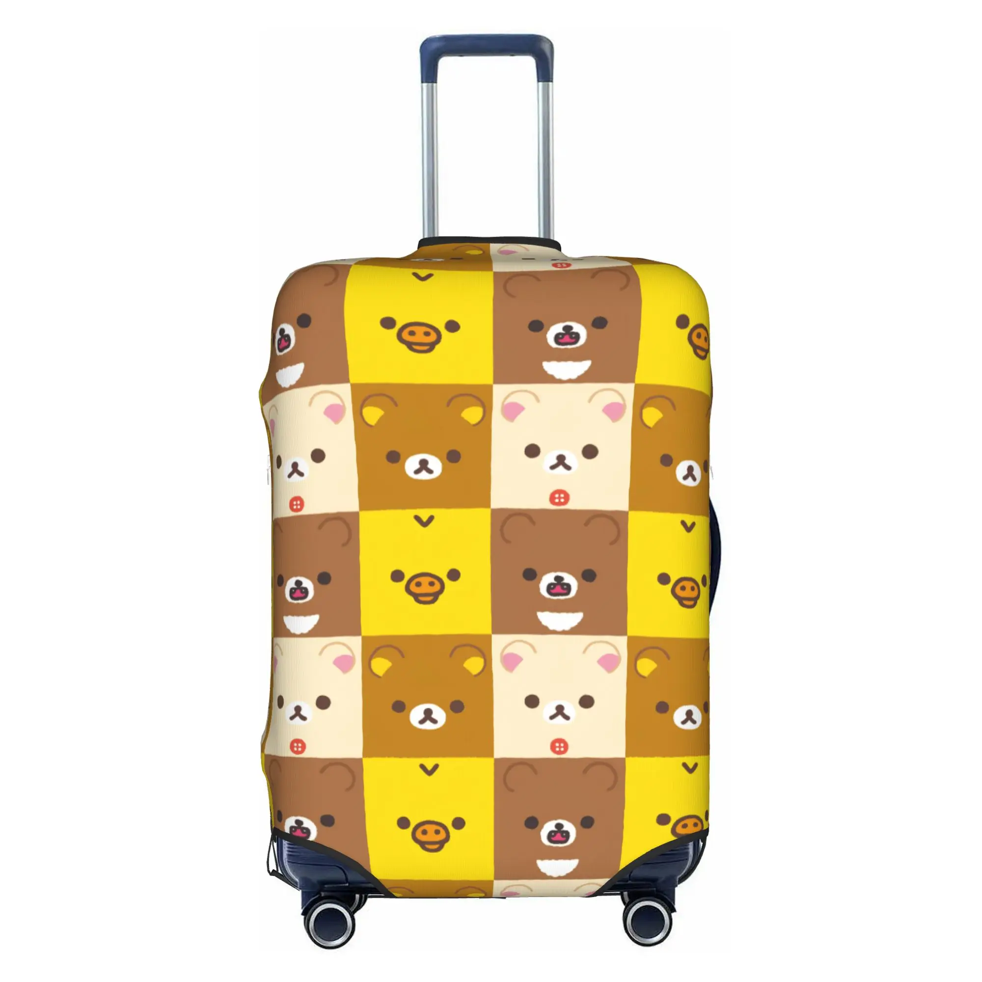 Custom R-Rilakkumas Luggage Cover Protector Fashion Cute Cartoon Bear Travel Suitcase Covers for 18-32 Inch
