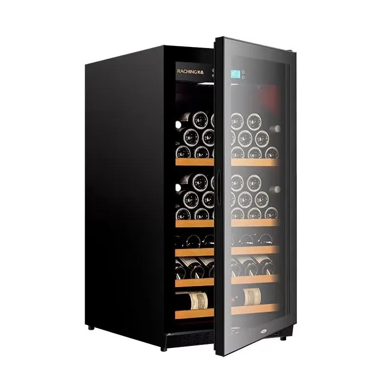 Factory Direct Solid Wood Wine Cabinet Non Electroplated Piano Paint Storage for Red Wine Champagne and Baijiu