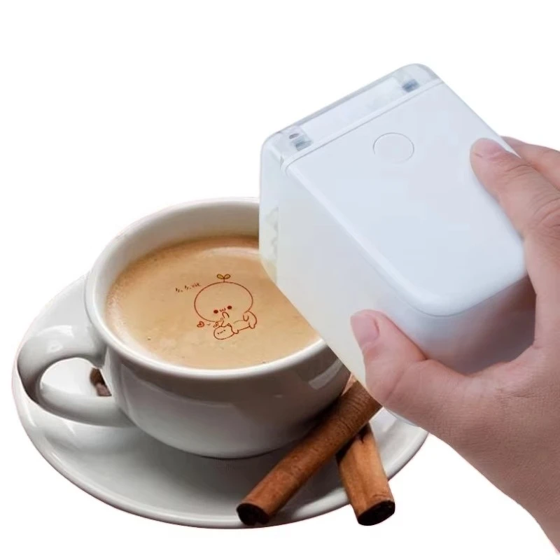 Mbrush Portable Coffee Edible Inkjet Handheld Printer for Bread Cake Latte Baking Mold Food Safe Printing Device