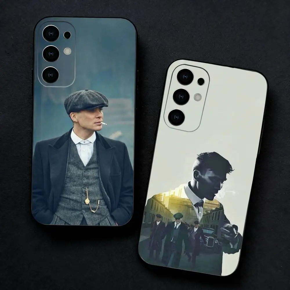 

TV P-Peaky Blinders tommy shelby Phone Case For Samsung S25,S24,S23,S22,S21,S20,Ultra,Plus,FE Black Soft Cover