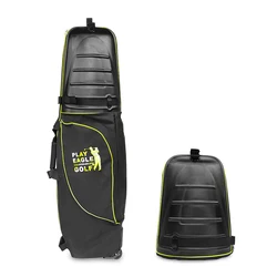 PLAYEAGLE-Duro Superior e Inferior Golf Travel Cover Bag, Air Bag à Prova de Choque com Rodas, Dobrável Portátil, Aviação, Novo, 1 Pc