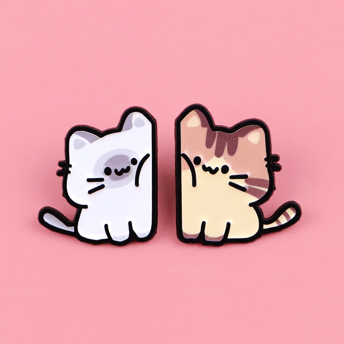 الكرتون القط المينا دبوس لطيف الكلب شارة قبعة دبابيس دبابيس الحيوان للسترات تأثيري اكسسوارات الملابس الديكور اللعب الهدايا #6