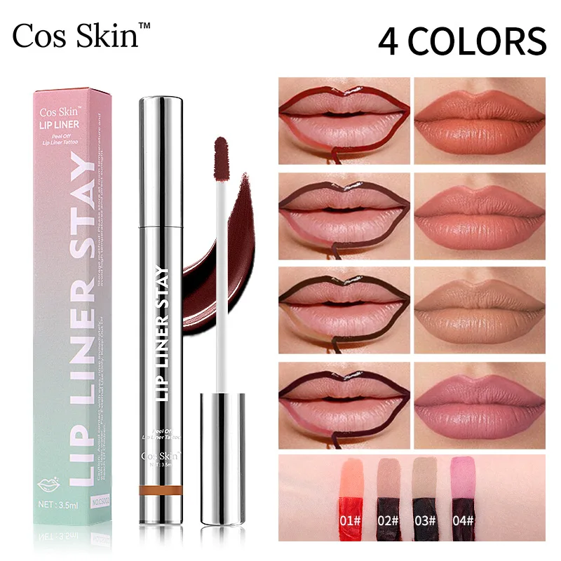 

Lip Liner Stay: Waterproof, Long-Lasting, 4 Velvet Matte Colors Lip Definition