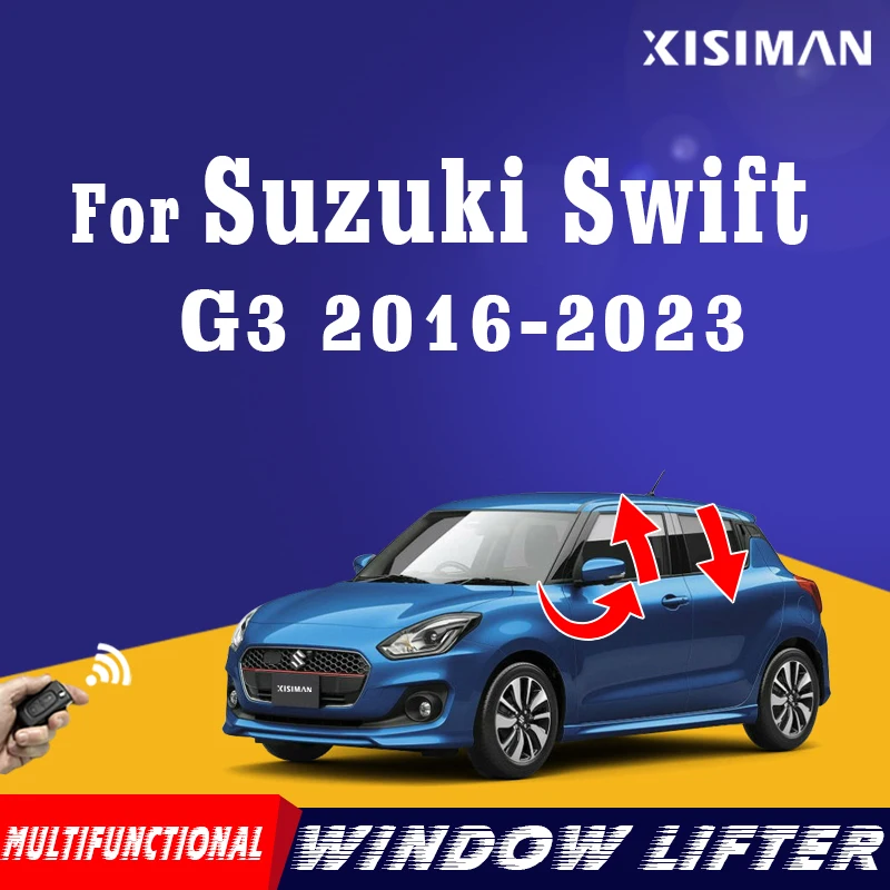 

Для Suzuki Swift (G3) 2016-2023 автомобильный стеклоподъемник + складной модуль зеркала, аксессуары для оконного подъемника