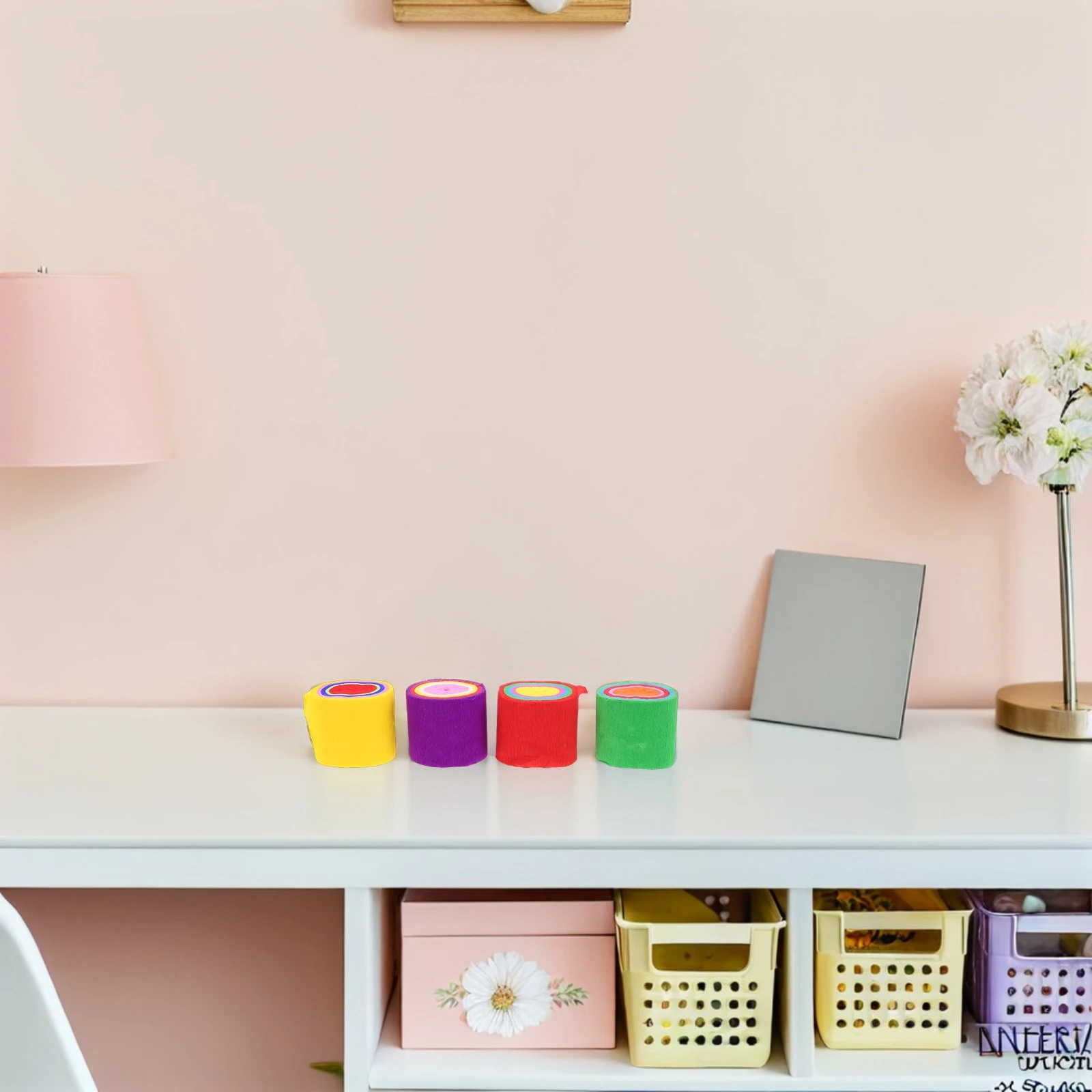 

8 Rolls Party Streamers Decorations Colored Paper Birthday Stuff Ribbon Child Crepe