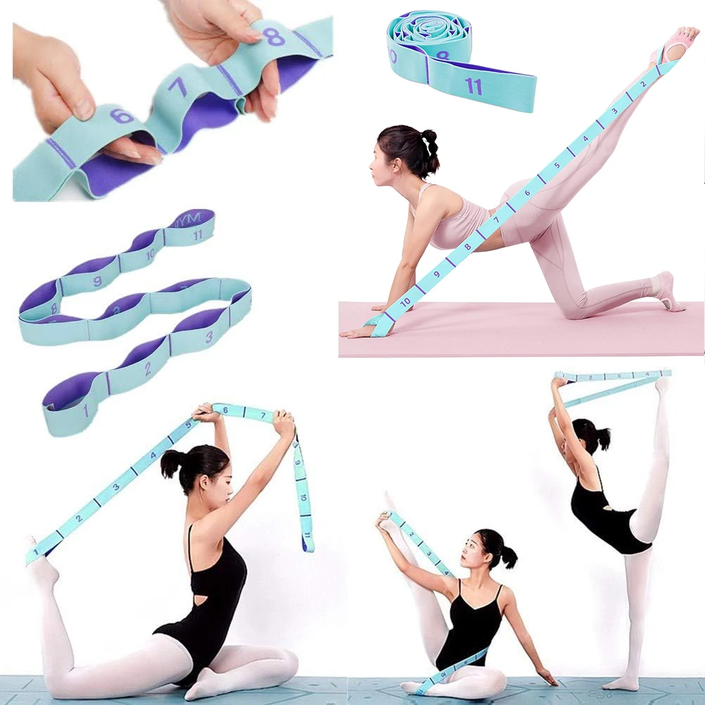 Stretching Straps Hamstring Stretcher Device Elastic Exercise Band Yoga Resistance Band Leg Exercise Equipment Stretching Strap