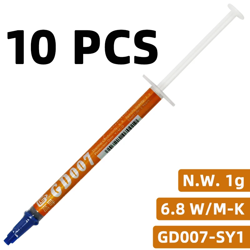 GD007 Koelpasta Geleidend Vet Koellichaam Compound Gips 6.8 W/M-K Voor Game PC PS5 CPU GPU Koeling Koeler 1/3/7/15/30g