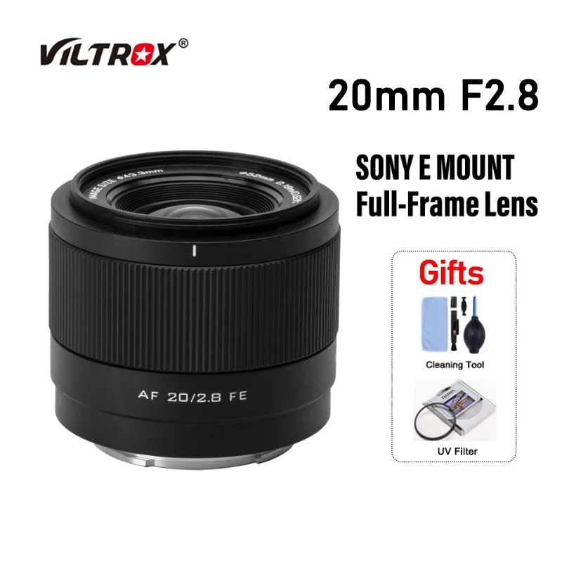 

Viltrox 20mm F2.8 Auto Focus Full Frame Ultra Wide Angle Lens for Sony E Nikon Z Mount Cameras, with TT520II Flash Optional