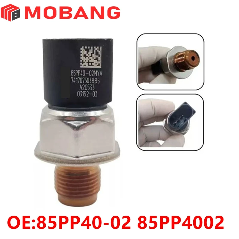 

85PP40-02 85PP4002 Transdutor original do sensor de pressão de combustível Common Rail para Ford Ranger Transit MK7