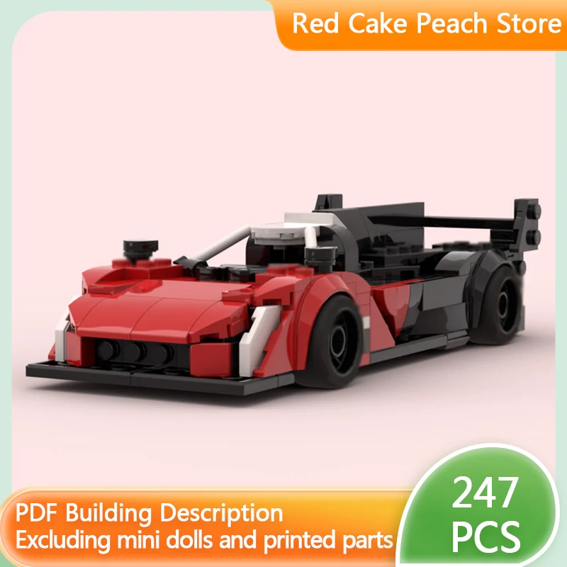 

Speed Racing Car Model MOC Building Bricks Hybrid Racing Car Modular Technology Children Holiday Gifts Assemble Toys Suit
