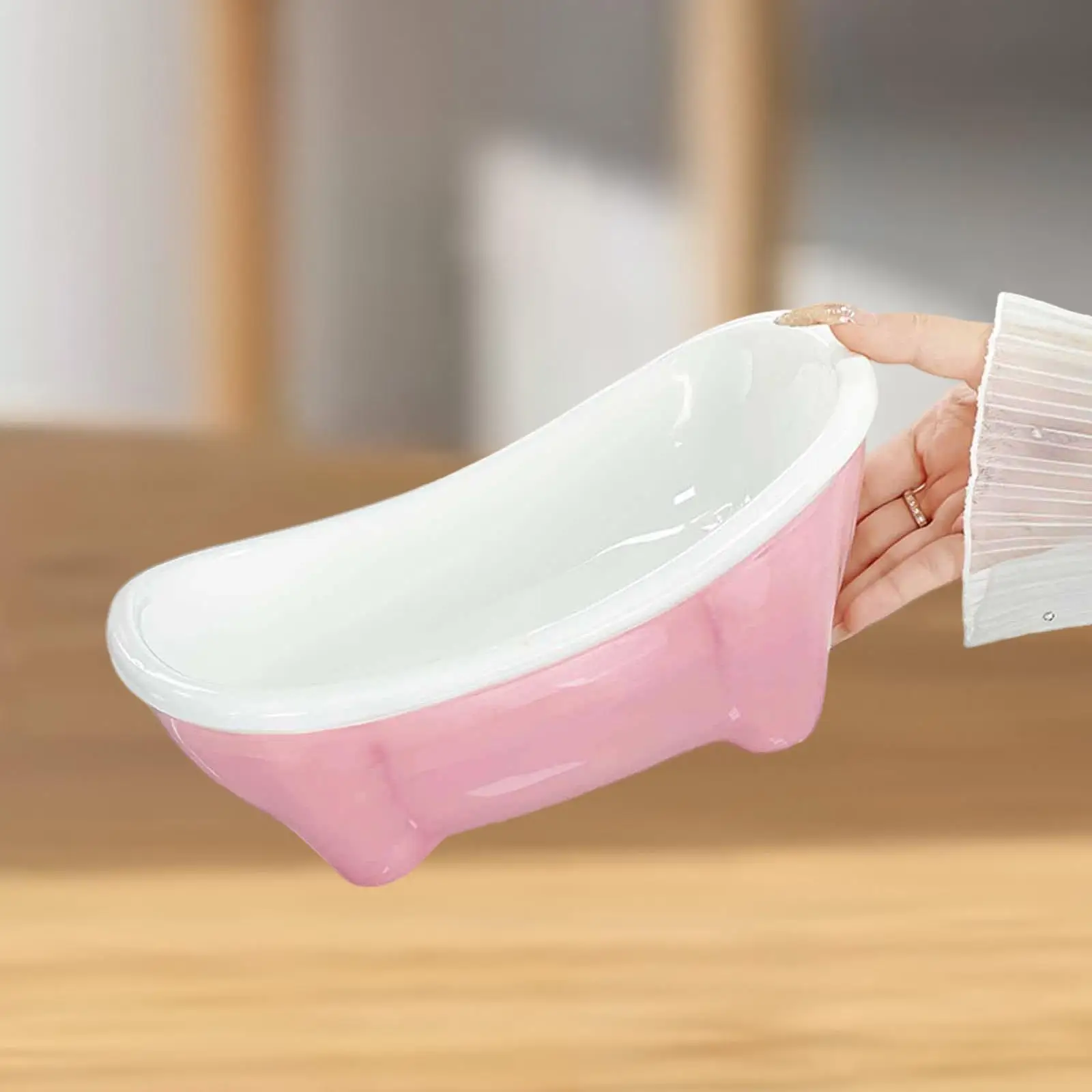 

Bathtub-shaped Fruit Plate Kitchen Counter Snack Storage Fruits Holder for Coffee Table