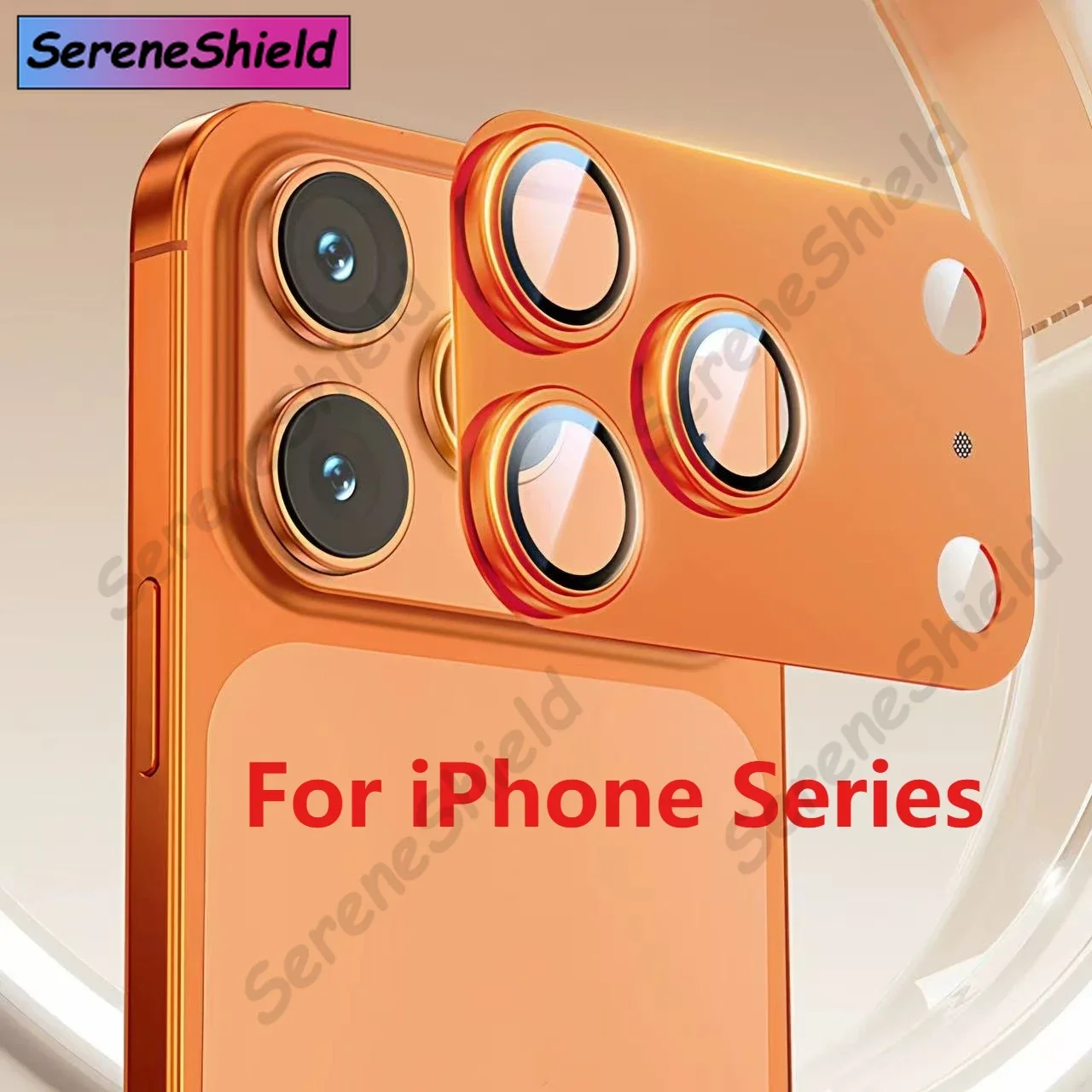 

1Pcs Camera Protection Glass For IPhone 16 15 17 Pro Max Lens Cover Glass For IPhone 15 14 16 Plus 17 Air Lens Metal Ring Film