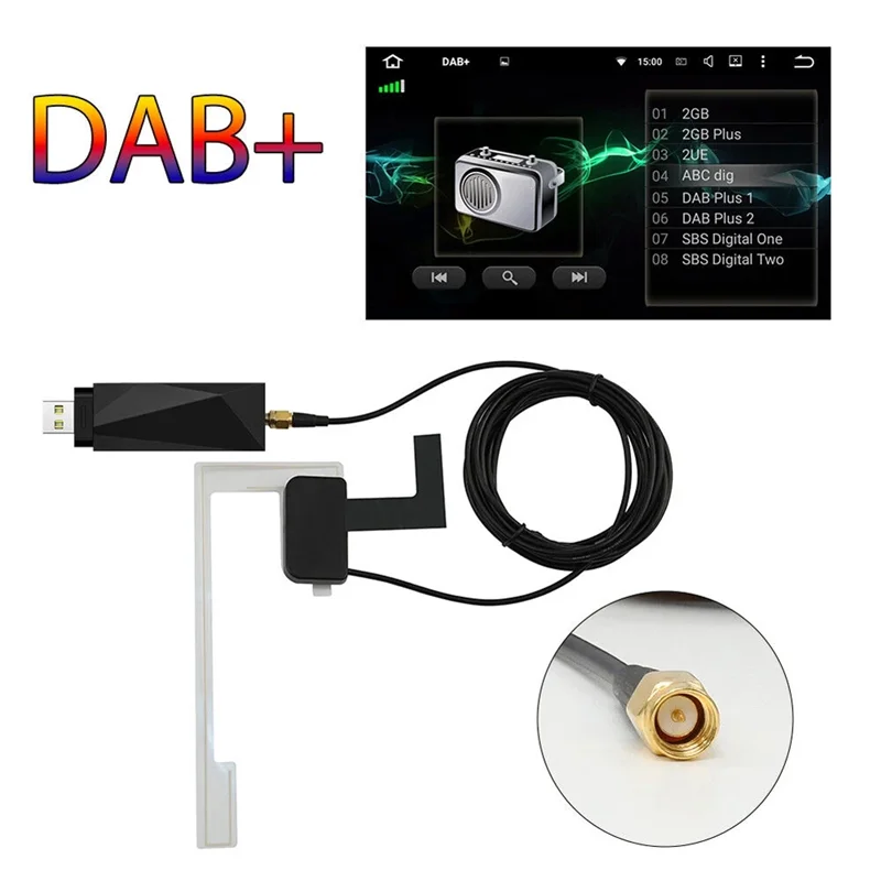 موالف الراديو ELECT USB دونغل استقبال 170-240 ميجا هرتز محول صوت السيارة صندوق إرسال FM لنظام أندرويد 5.1 فوق السيارة