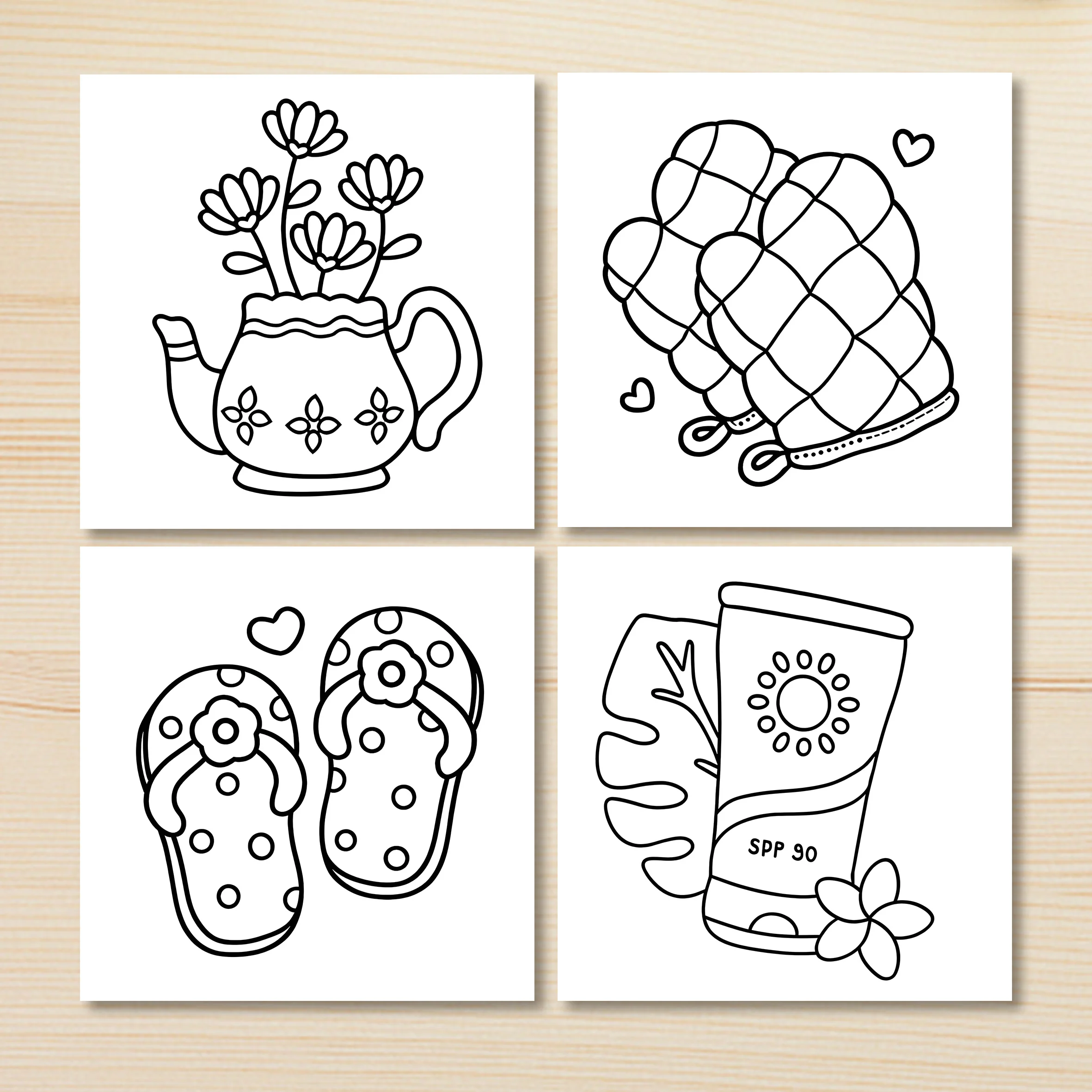 CUTE VIBES Bold-easy Patterns Coloring Book for Adults Cute Drawing Book Perfect Gift for Party and Birthday