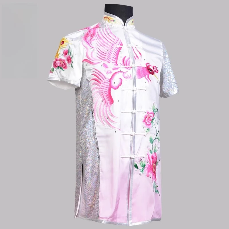 Custom Martial Arts Uniform Kung Fu Suit with Dragon Embroidery Southern Fist Long Fist Reinforced for KungFu Forms Competition