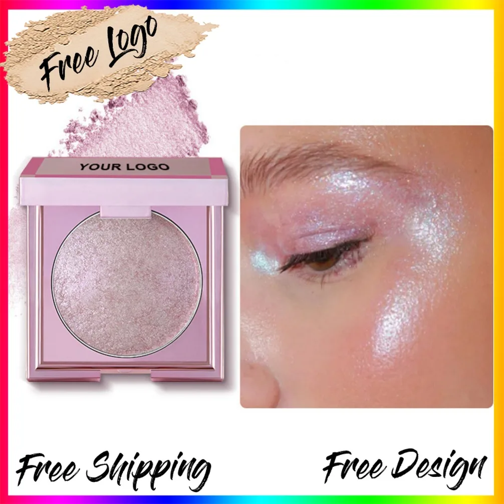 Vegane, wasserfeste, langlebige Creme zum Puder, Textmarker-Palette, Private Label, individuelles Gesicht, natürliches Kontur-Highlighter-Make-up