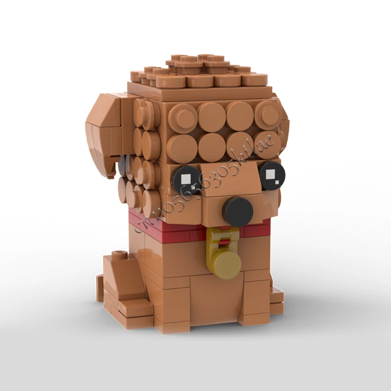 293 PCS Animal Goldendoodl And Puppy MOC Customize Modular Building Block Brick Design Technology Kids DIY Festival Toy Gift