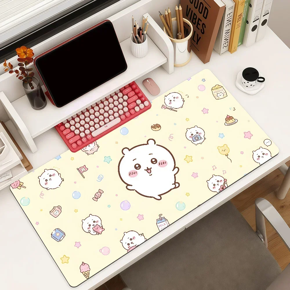 CIFBUY Mouse Pad Large Extended Desk Mat Non-Slip Rubber Base Smooth Surface Cute Cartoon Face Pattern Keyboard Mat