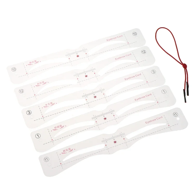 12-delige siliconen wenkbrauwsjablonenkit - Herbruikbare wenkbrauwvormende sjablonen met verstelbare hoofdband Make-uptool voor beginners