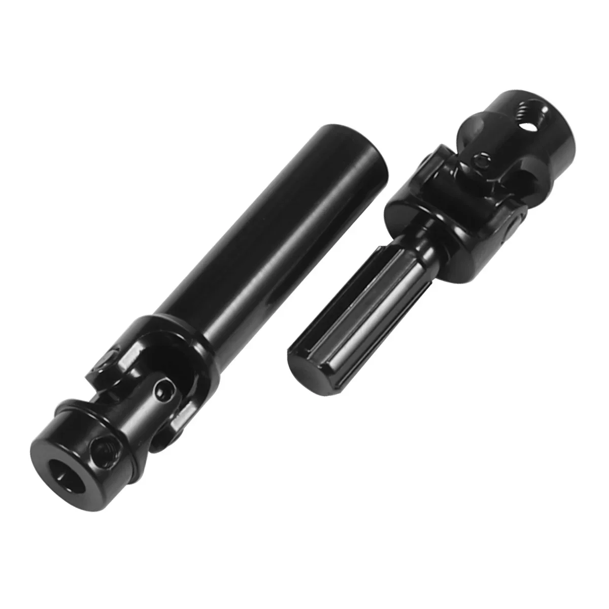 2pcs Stainless Steel Internal Spline Drive Shaft 39-45mm 54.5mm-62mm for 1/18 RC Crawler Car TRX4M Upgrade Parts