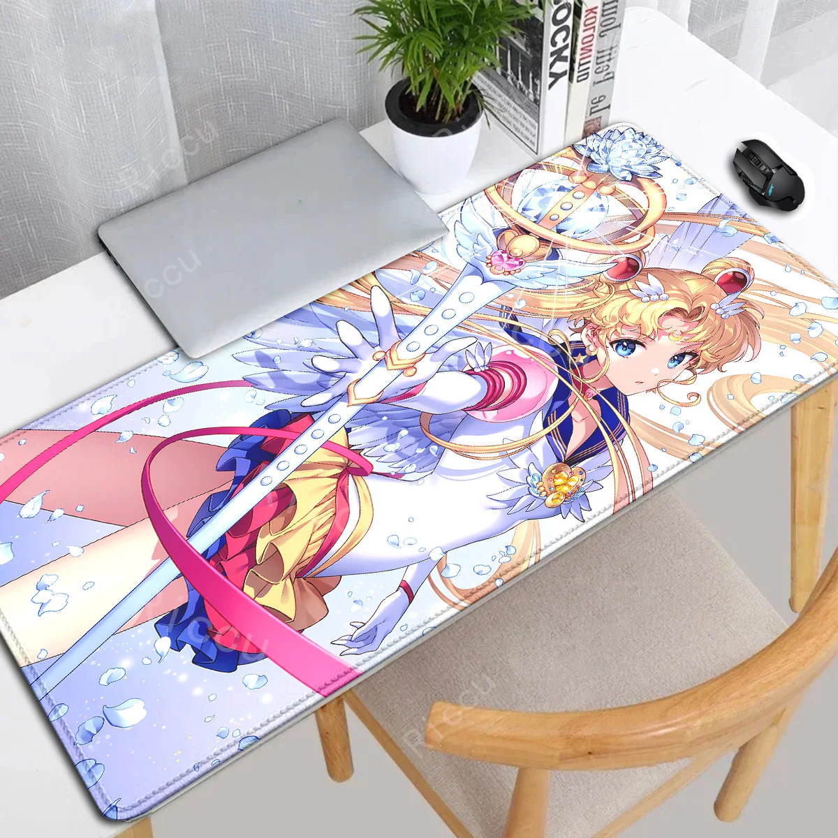 

Anime Sailor Moon mouse pad Gaming Keyboard Accessories mousepad HD print XXL Size kawaii girl Non-slip Officer Desk Mat Laptop