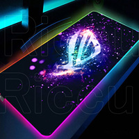 Large Gaming Keyboard Carpet With LED Backlight Asus Rgb Lumines Mause Mats Anime Gamer Mouse Pad Computer Office Non-slip Table