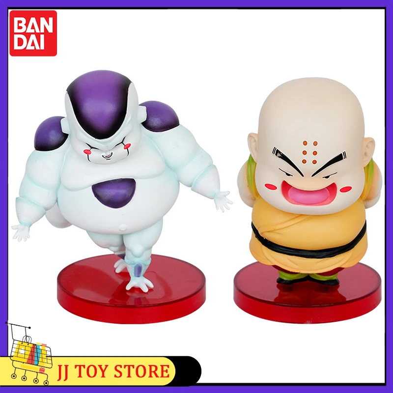 Anime Dragon Ball Series G5 Nappa Krillin Frieza Cute Action Figures Pvc Model Desktop Decoration Collection Ornament Toys Gift