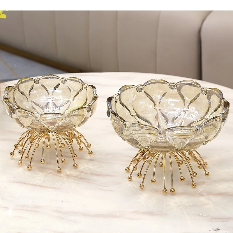 

Хрустальная стеклянная тарелка с фруктами на высоких ножках, роскошная гостиная, обеденный стол, закуски, конфеты, скандинавское украшение для дома и кухни, посуда