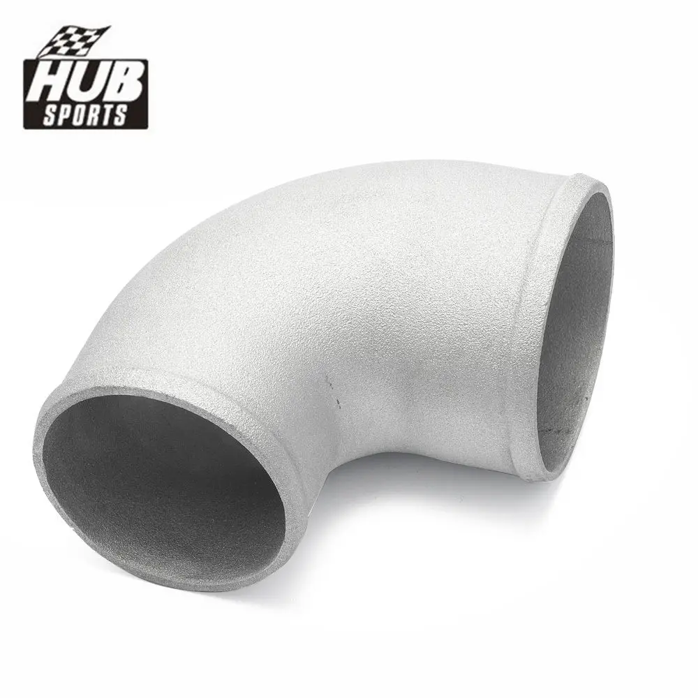 HUB Sports Cast Turbo Aluminium 90 Degree Reducer Elbow Pipe Universal For Turbocharger Air Intake And Cold System