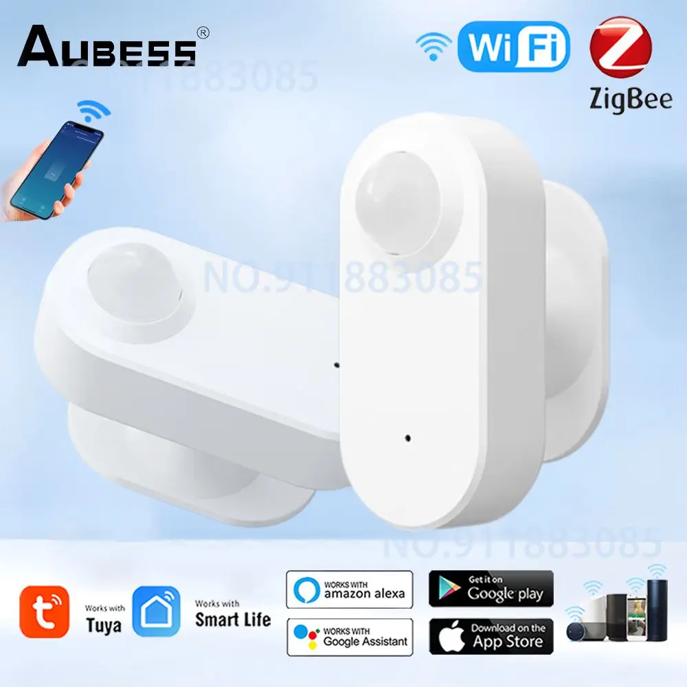 zigbee tuya wifi detector de presenca humana corpo inteligente sensor pir onda sem fio sensores de movimento suporte alexa google assistant 01