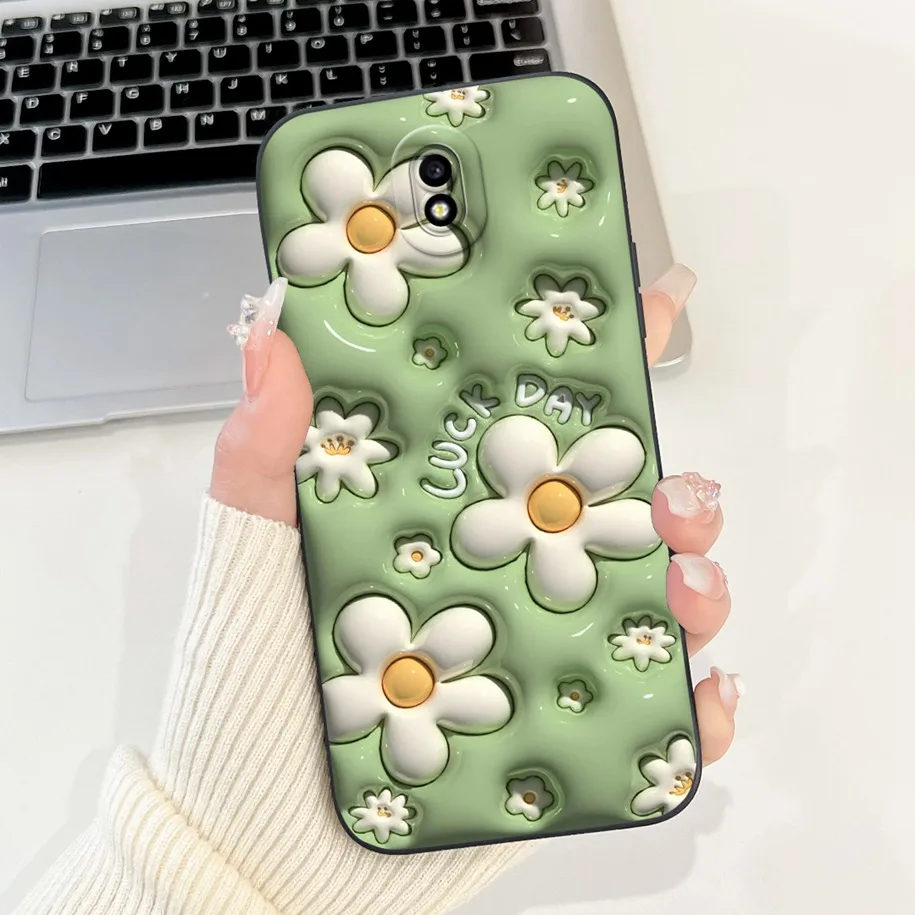 Case For Samsung Galaxy J3 2017 / J5 2017 / J7 2017 Silicone Cover Fashion Cactus Flower Bumper For Samsung J730 J530 J330 Coque