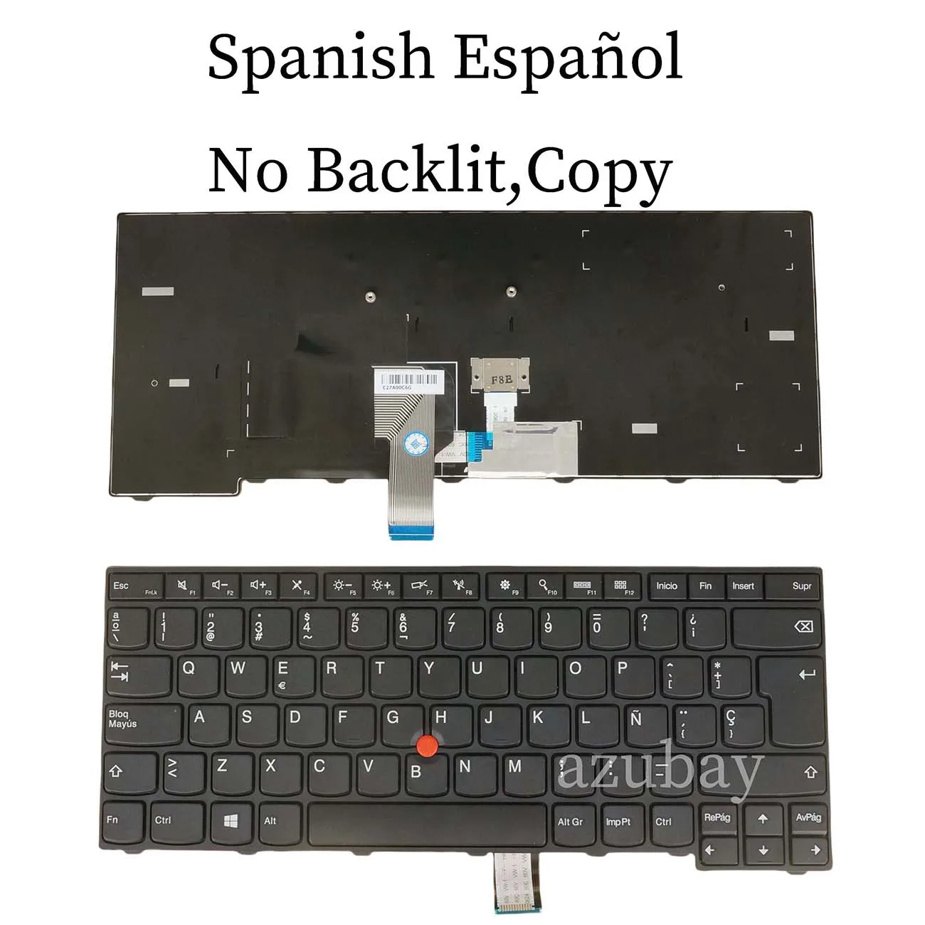 No Backlit Keyboard for Lenovo 01AX050 01AX090 01AX010 01AX003 01AX083 01AX043 Thinkpad E470 E470c E475 Spanish
