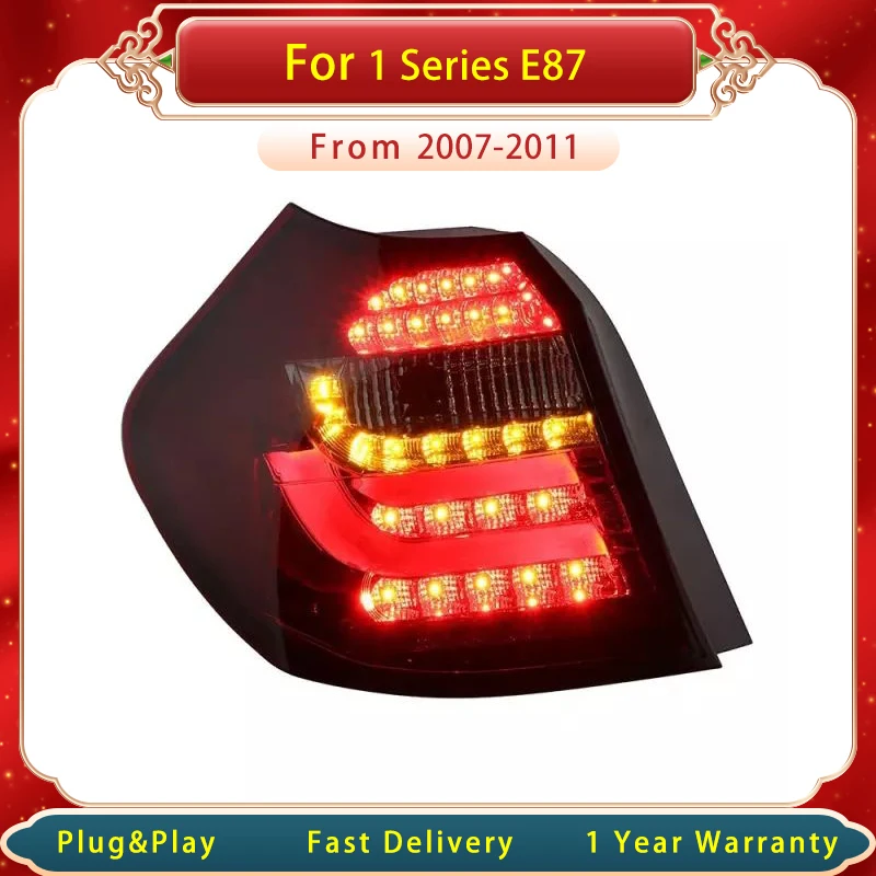 Car Tail Light For BMW 1 Series E87 2007-2011 Upgrade New Brake Reverse Dynamic Turn Signal Light Rear Tail Lamp Assembly