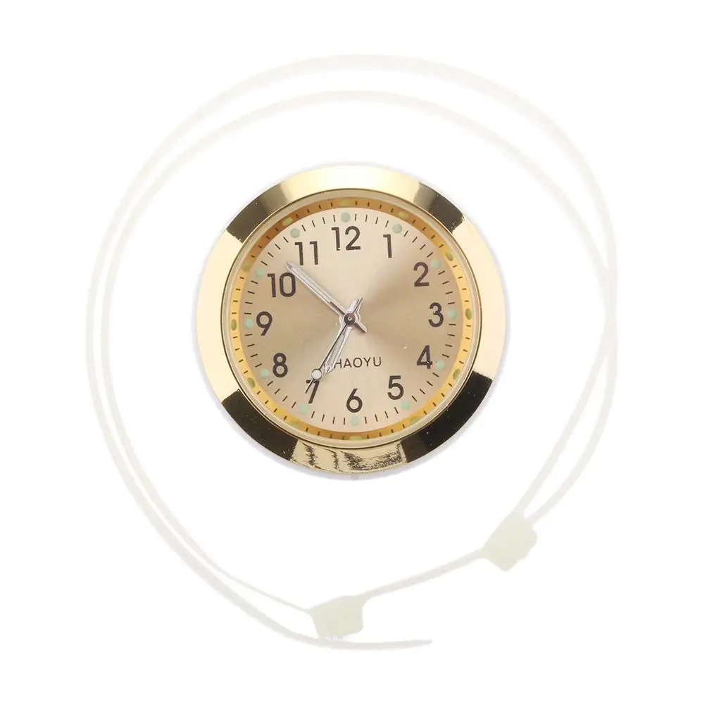 Universal Motorcycle Handlebar Mount Clock Waterproof Quartz Dial Watch Luminous Bike Accessory for Night Riding
