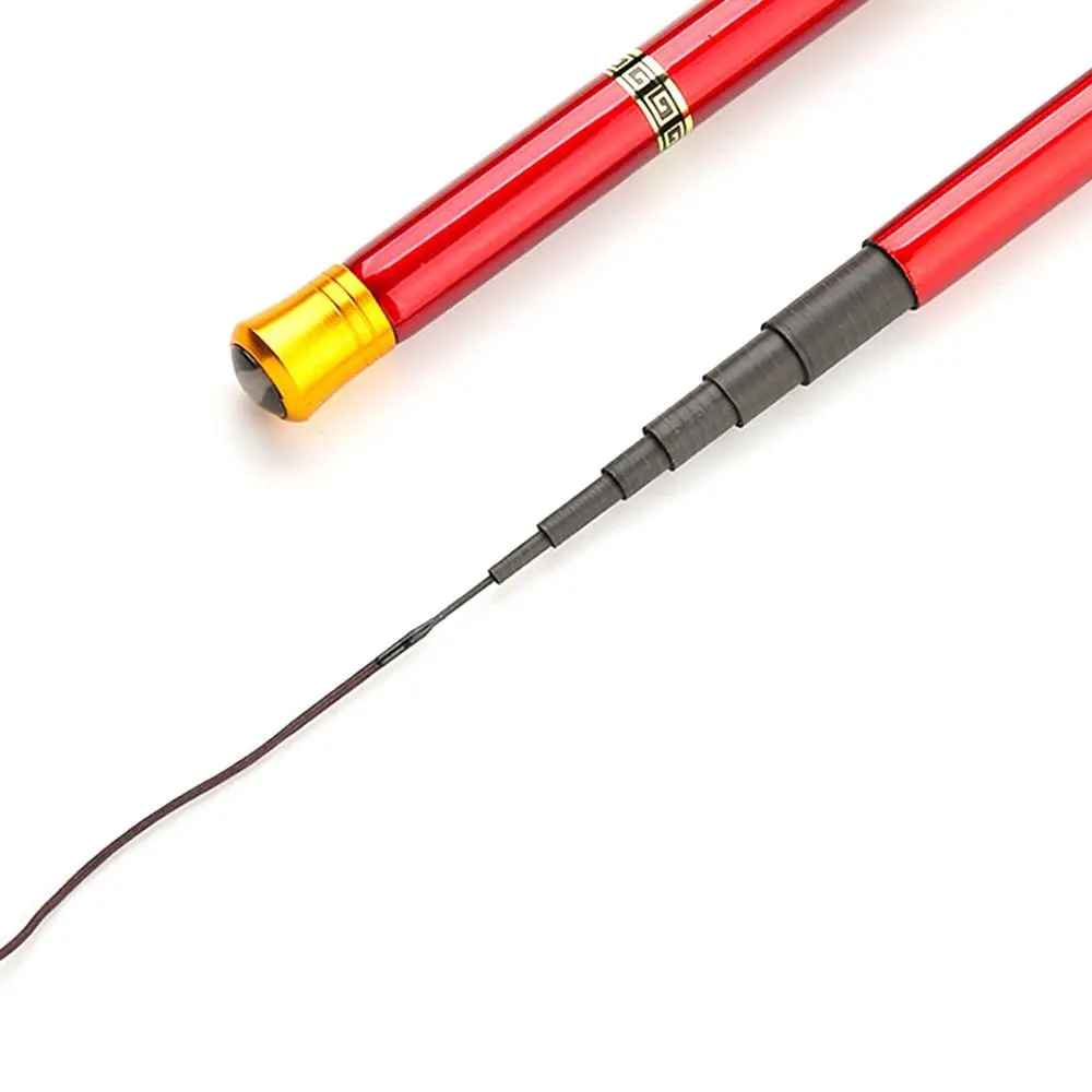 1.6 متر-4.8 متر طول خفيفة الصيد رود اليد القطب تصميم المغذية نوع ألياف الكربون الصيد رود آلية تلسكوبية