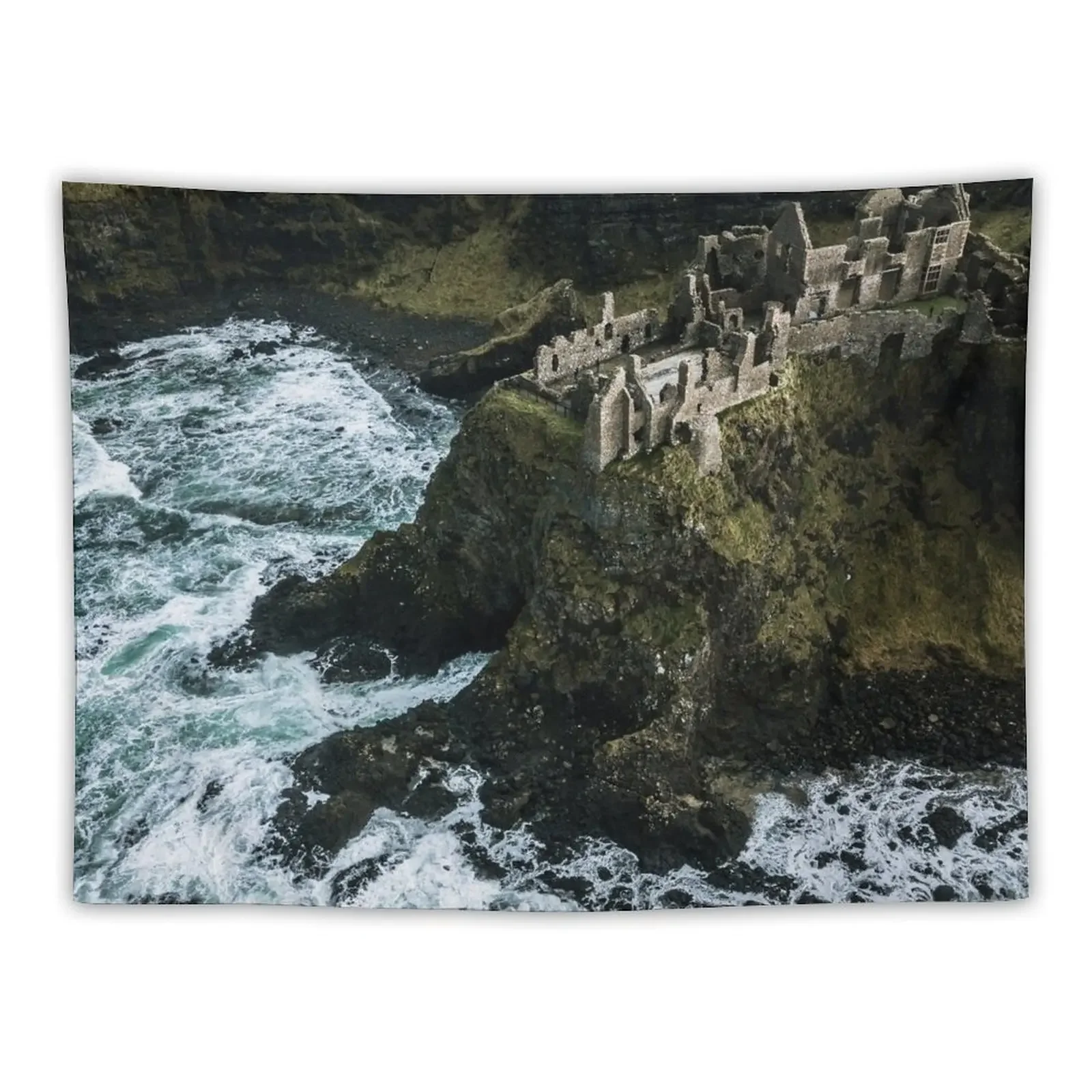 

Castle ruin by the irish sea - Landscape Photography Tapestry Bedrooms Decorations Aesthetics For Room Tapestry
