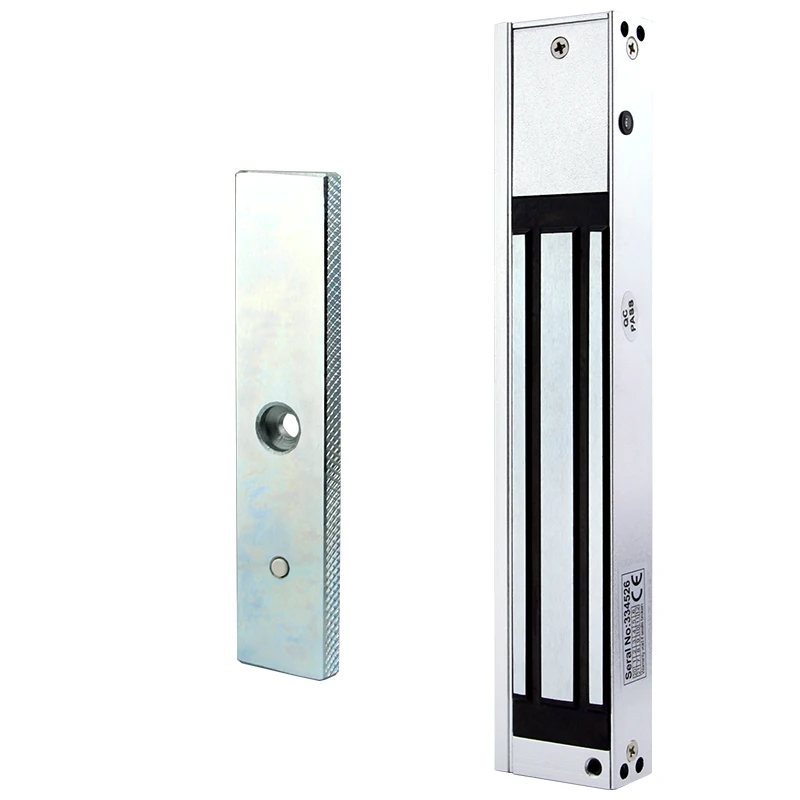 DC12V 500ma Single Door 280KG Electric Lock Magnetic Lock, Outdoor Waterproof, 5-wire Signal Feedback, for Access Control System