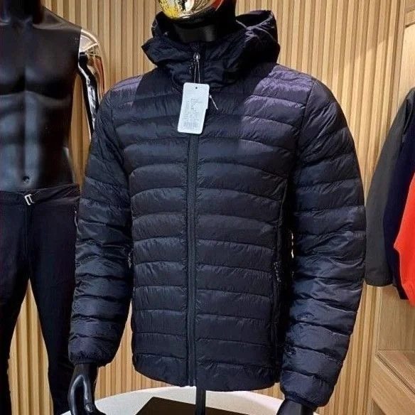 

Outdoor Men's Cotton Jacket Hooded down Alternative Warmth beyond down Flocking Process Windproof Youthful Trend Regular Length