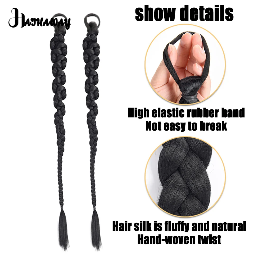 Synthetic Ponytail Wig Twist Braid Europe And The United States Wind Spice Girl Boxing Braid Fashion Hair Accessories Twist Brai