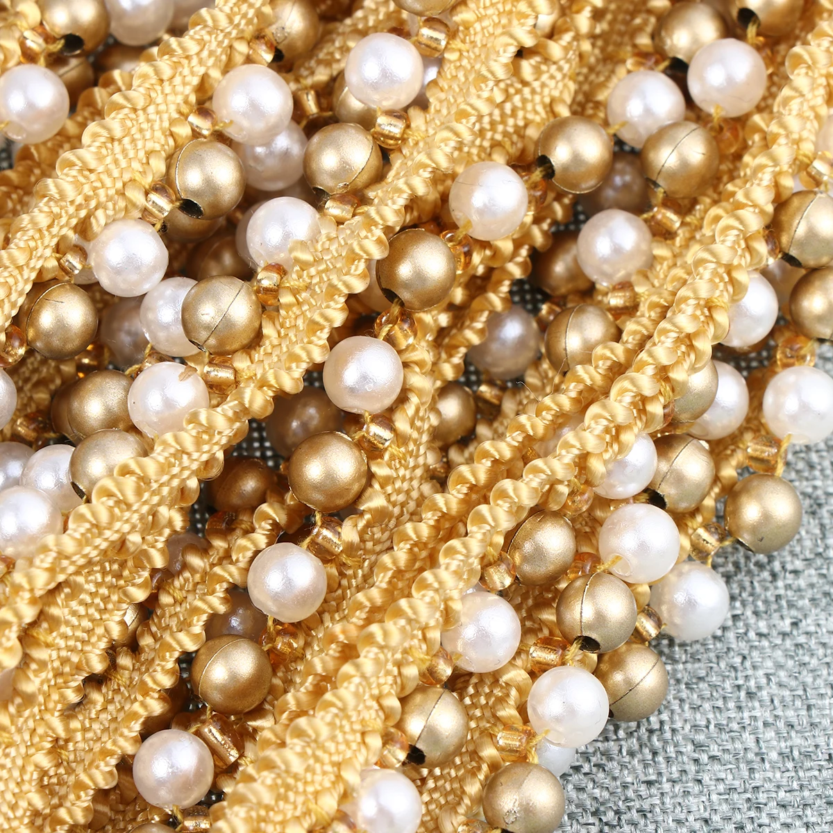 

Pearl Lace Webbing Decoration Ribbon Fabric DIY Embroidered Clothing Accessories