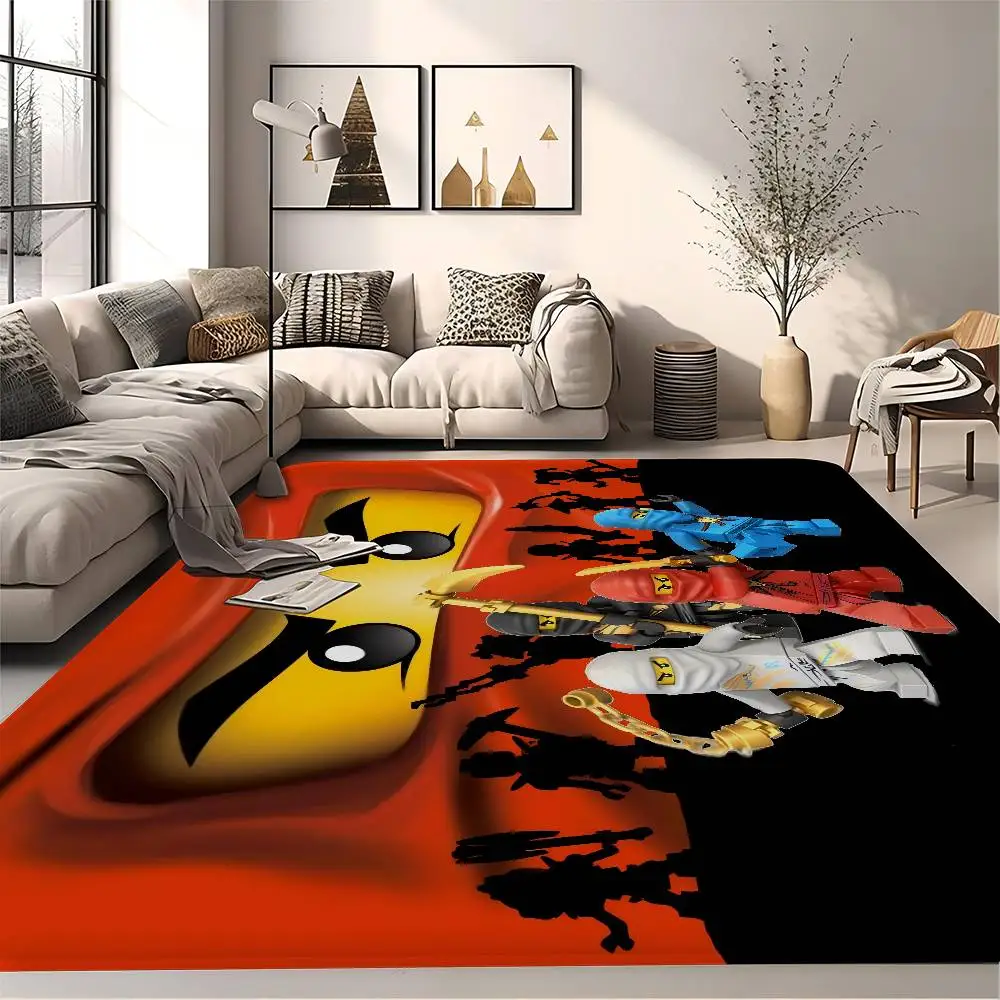 الكرتون N-NinjagoS سجادة باب مدخل الشمال نمط غرفة نوم غرفة المعيشة ممسحة شرفة المنزل المضادة للانزلاق ديكور المنزل الحديث #2