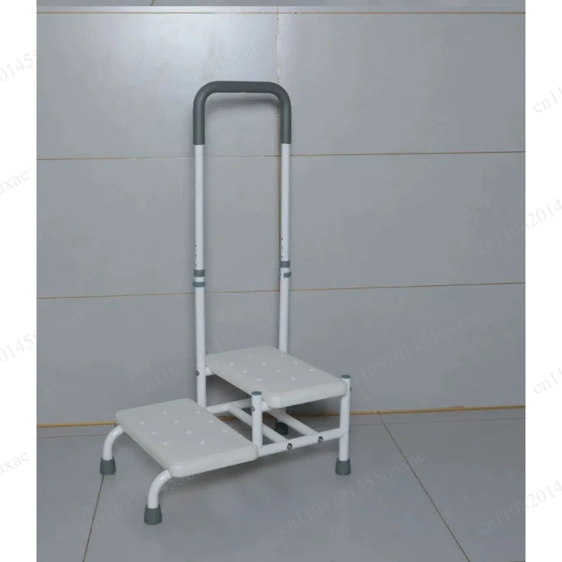 Foldable Step Stool, Adjustable Non-Slip Step Bench, Lightweight Mobility Aid for Elderly, Ideal for Bedside and Bathtub Access