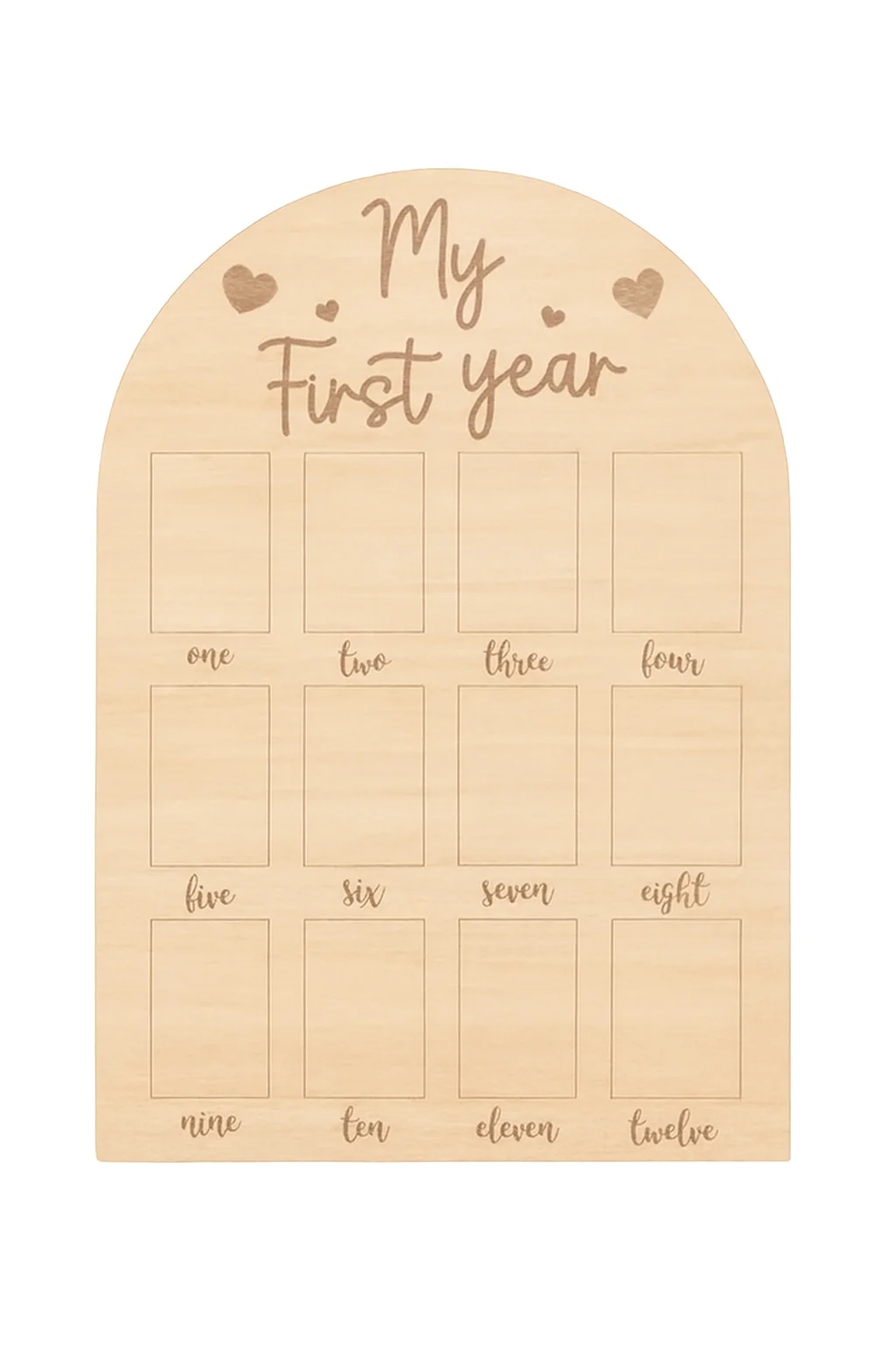 

1st Birthday Wooden Photo Board My First Year Milestone Photo Board 12 Months Photo Frame Baby First Birthday Heart Sign 1st Bir