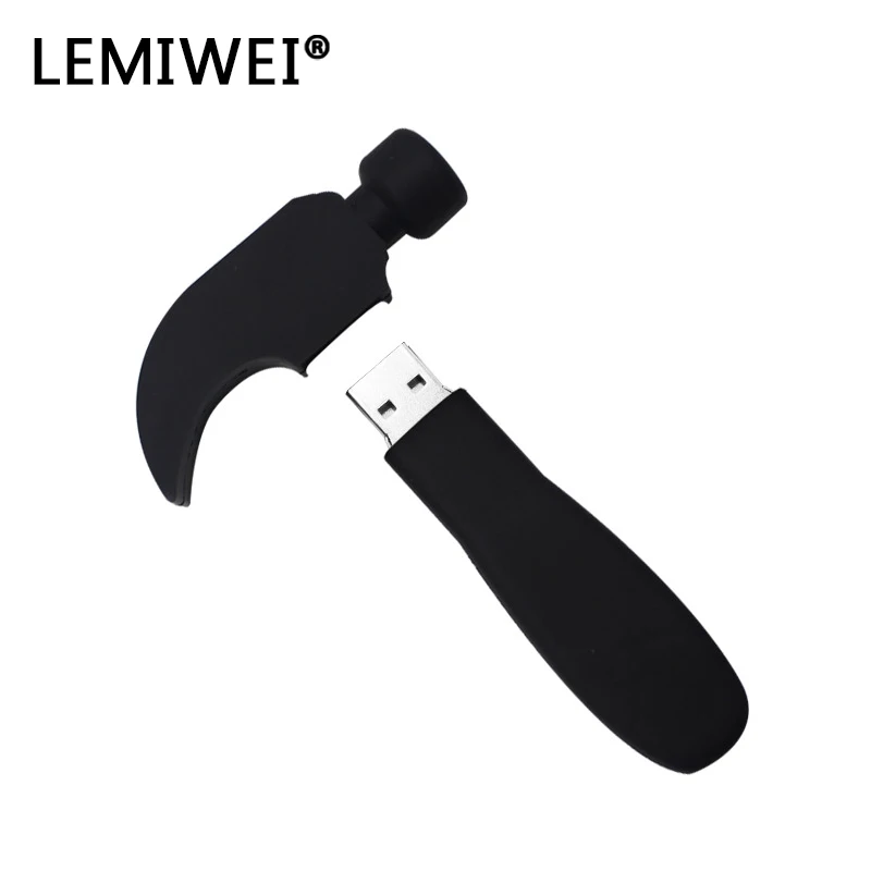 Hoạt Hình Phần Cứng Cụ Đèn LED Cổng USB 64GB Pendrive Búa Vòi Nước Thủy Điện Cờ Lê Máy Khoan Điện Bình Cứu Bút USB