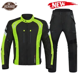 2024 Motorcycle Jacket Men Waterproof Chaqueta Moto Wearable Riding Racing Moto Protection Motocross Suit With Liner