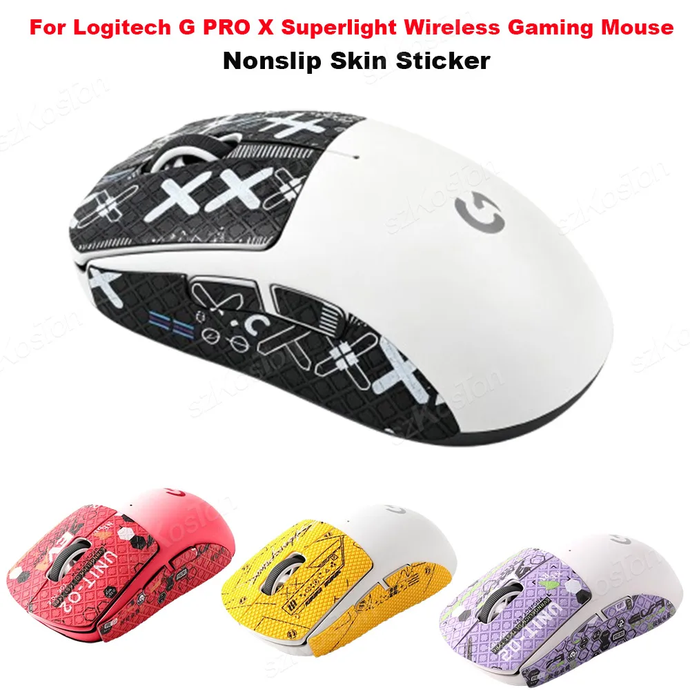 Nonslip Skin Mouse Sticker for Logitech G PRO X Superlight Wireless Gaming Mouse Improves Stability During Intense Gaming