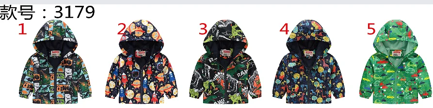 Spring and Autumn New Boys' 1-7 Year Old Fashionable Lightweight Short Style Versatile Jacket with Hat and Pocket