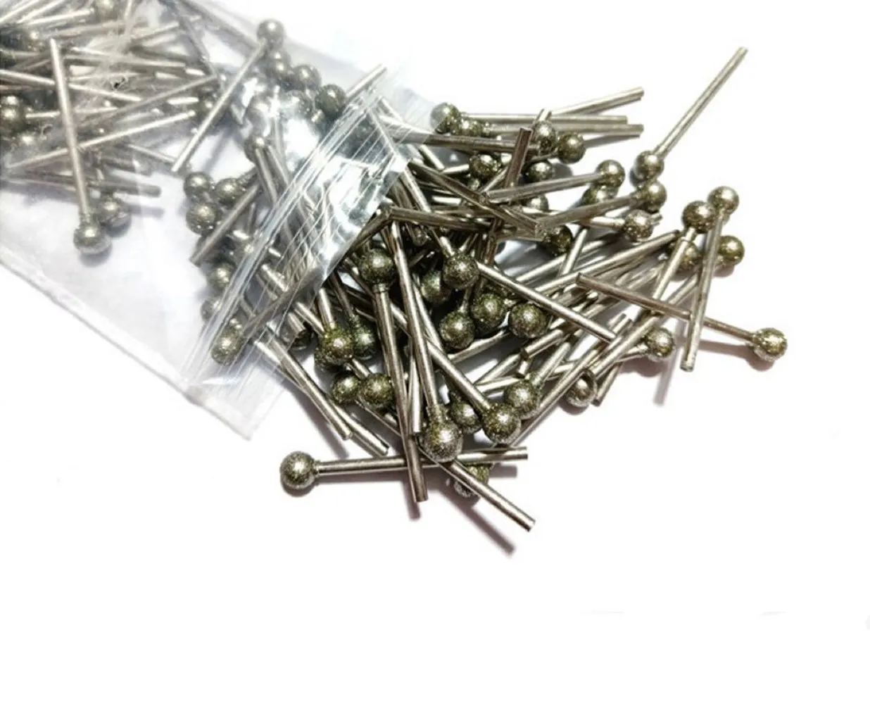Tête de Meulage Diamantée à Tige de 2.35/3mm, 10 Pièces, Mèches pour Pierre D.lique, Diverses, Implémentées, Outils de Polissage à Distance